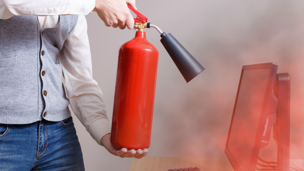 how to discard fire extinguisher